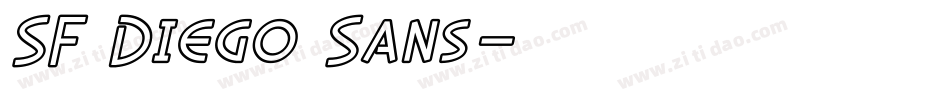 SF Diego Sans字体转换